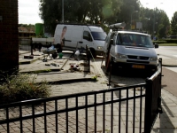 20160408 Hekken weggehaald rondom Rehobothkerk Oudendijk Dordrecht Tstolk 001