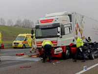 Persoon overleden bij ernstig ongeluk op de A16 Ridderkerk