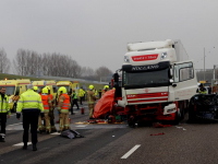 Persoon overleden bij ernstig ongeluk op de A16 Ridderkerk