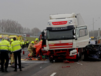 Persoon overleden bij ernstig ongeluk op de A16 Ridderkerk