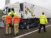 Persoon overleden bij ernstig ongeluk op de A16 Ridderkerk