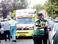 20160409 Bewoonster gered van balkon door brandweer Frank vd goesstraat Dordrecht Tstolk 002