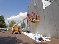 20162009 Eerste straatkunst zichtbaar op muren Stadskantoor Dordrecht Tstolk 001