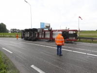 20160706 Tankwagen gekanteld op Oostelijke Randweg in Moerdijk Tstolk 001