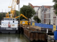 20162507 Werkzaamheden Kaaimuur in volle gang Dordrecht Tstolk