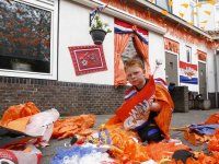 Jessie (6) klaar voor het EK voetbal