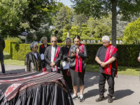 Onthulling Moluks herinneringsmonument  Essenhof Dordrecht