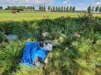 Huishouden gedumpt in biesbosch