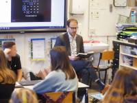 Voorlezen wethouder Heijkoop basisschool Repelaer Dordrecht