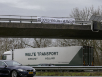 Spandoeken boven A16 Dordrecht