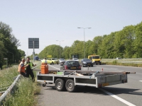 20161305 Auto met aanhanger geschaard op randweg N3 Dordrecht Tstolk 001