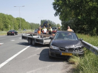20161305 Auto met aanhanger geschaard op randweg N3 Dordrecht Tstolk