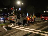 Auto over kop geslagen N3 Dordrecht