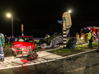 Auto over kop geslagen N3 Dordrecht