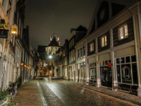 Straten leeg tijdens Avondklok Grotekerksbuurt Dordrecht