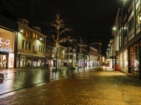 Straten leeg tijdens Avondklok Sarisgang Dordrecht