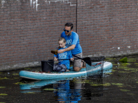 Afvalsuppen in de Spuihaven Dordrecht