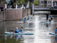 Afvalsuppen in de Spuihaven Dordrecht