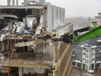 Voormalig belastingkantoor tegen de vlakte deze maand Spuiboulevard Dordrecht