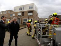 Daken van woningen afewaaid aan Keteldiep Dordrecht