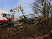 Bomenkap hoek Mijlweg Laan dv Naties gestart