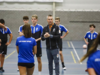 RTC training door bondscoach Nijbeek sporthal De Dijk Dordrecht