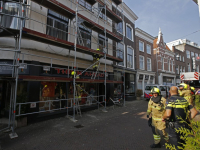 Brandje op dak grote Spuistraat Dordrecht