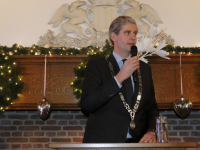 Wouter Kolff tijdens de nieuwjaarsreceptie Dordrecht