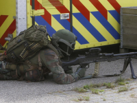Mariniers oefenen in Dordrecht