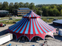 Opbouwen Circustent Laan van Europa Circus Royal Dordrecht