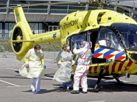 Coronapatiënten per traumaheli naar andere ziekenhuizen