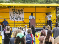 Black Lives Matter Demonstratie Sidney Breidel Weizigtpark Dordrecht