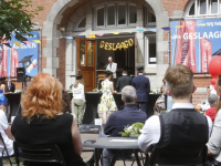 Diploma - uitreiking in de open lucht Johan de Witt-Gymnasium Dordrecht