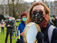 Klimaatalarm demonstratie Weizigtpark Dordrecht