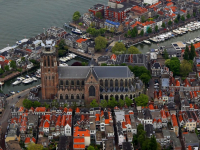 Luchtfoto Grote Kerk Dordrecht