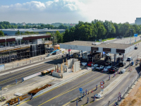 Nieuwbouw Kiltunnel vanaf bovenaf