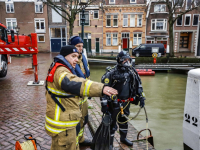 Brandweer oefent in Wijnhaven Taankade Dordrecht