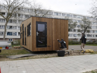 De eerste Tiny Houses aan de Dresselhuysstraat Dordrecht
