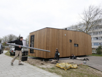 De eerste Tiny Houses aan de Dresselhuysstraat Dordrecht