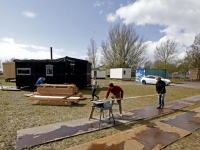 Eerste Tiny houses Tussentij geplaatst Dordrecht