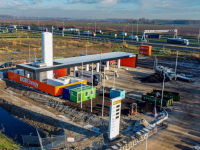 Bouw nieuw tankstation en food naast A16 DistriPark bijna klaar Dordrecht