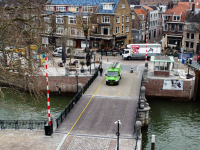 Vernieuwde Engelenburgerbrug vanaf boven Dordrecht