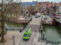 Vernieuwde Engelenburgerbrug vanaf boven Dordrecht