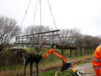 Fietsersbrug afgebroken