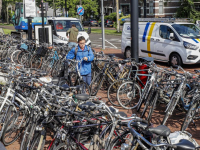 Fietsenchaos voor centraal station Dordrecht