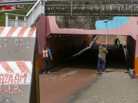 Fietstunnel krijgt kleurtje onder N3 Dordrecht