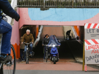 Fietstunnel krijgt kleurtje onder N3 Dordrecht