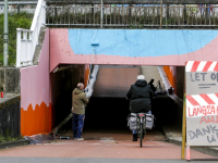 Fietstunnel krijgt kleurtje onder N3 Dordrecht