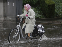 Burgemeester de raadsingel onder water Dordrecht