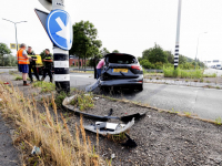 22062023-Bestuurder-komt-met-schrik-vrij-bij-ongeluk-fly-over-N3-Dordrecht-Stolkfotografie-002